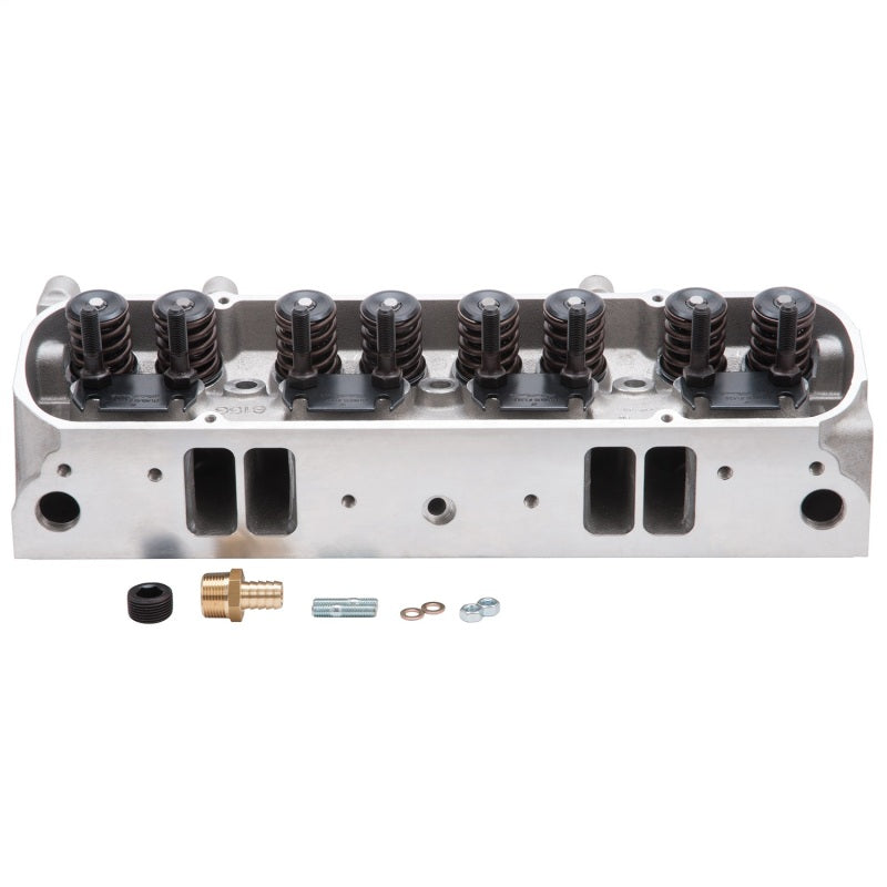 Edelbrock Cylinder Head Pontiac Performer D-Port 72cc Chambers for Hydraulic Roller Cam Complete Edelbrock Heads