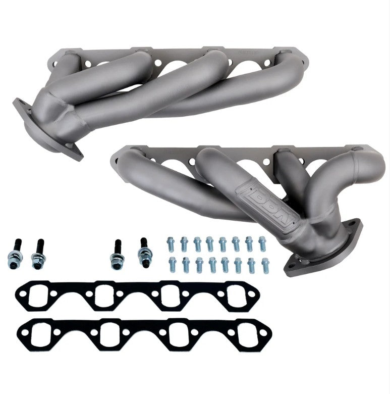 BBK 87-95 Ford F150 Truck 5.0 302 Shorty Unequal Length Exhaust Headers - 1-5/8 Chrome 3510