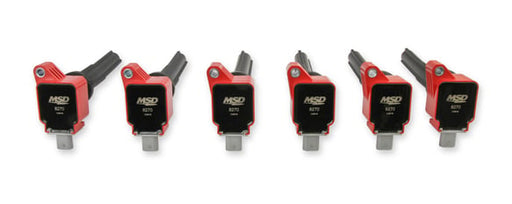MSD Ignition Coil - Ford EcoBoost - 3.5L V6 - Red - 6-Pack 82706 MSD Autoparts