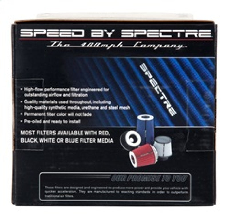 Spectre Adjustable Conical Air Filter 5-1/2in. Tall (Fits 3in. / 3-1/2in. / 4in. Tubes) - Blue Spectre Air Filters - Universal Fit