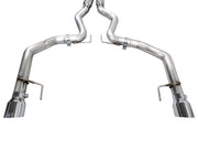 AWE 2024 Ford Mustang GT Fastback S650 RWD Track Edition Cat-Back Exhaust w/ Dual Chrome Silver Tips AWE Tuning Catback