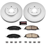 Power Stop 11-14 Ford Mustang Front Z17 Evolution Geomet Coated Brake Kit PowerStop Brake Kits - Performance Blank