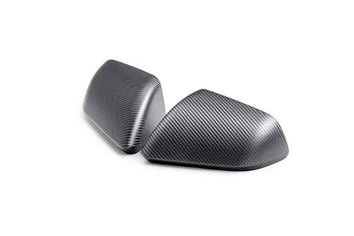 Ford Racing 24-25 Mustang (w/o Turn Signals) Carbon Fiber Mirror Skull Caps - Matte Ford Racing Spoilers