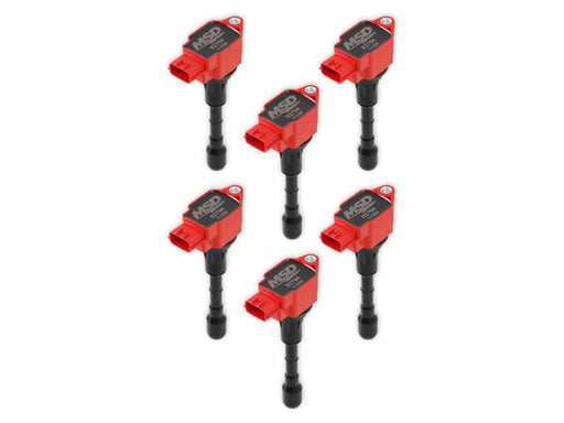 MSD Ignition Coil - Blaster Series - Fits Nissan/Infiniti 3.7L - Red - 6-Pack 827946 MSD Autoparts