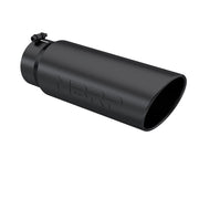 MBRP Universal Tip 6in OD Angled Rolled End 5in Inlet 18in Length Black Finish Exhaust MBRP Tips