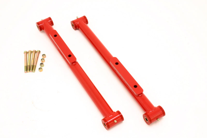 BMR 91-96 B-Body Non-Adj. STD. Length Lower Control Arms (Polyurethane) - Red BMR Suspension Control Arms