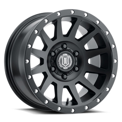 ICON Compression 17x8.5 6x135 6mm Offset 5in BS 87.1mm Bore Satin Black Wheel ICON Wheels - Cast