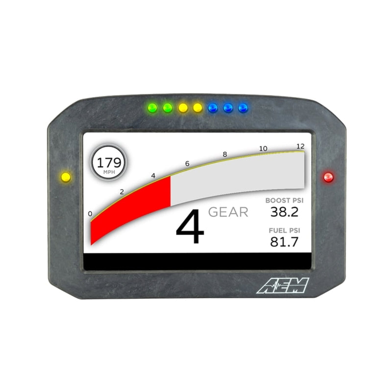 AEM CD-7LG Carbon Logging Flush Digital Dash Display w/ Internal 20Hz GPS & Antenna AEM Gauges