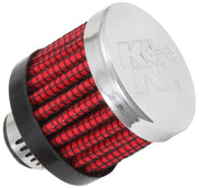 K&N .315/.431 Flange 1 3/8 inch OD 1.5 inch H Clamp On Crankcase Vent Filter K&N Engineering Air Filters - Universal Fit