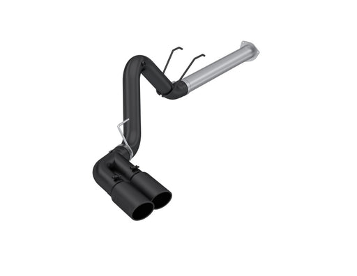 MBRP 17-24 Ford F250/350/450 6.4 L Filter Back Single Side Dual Exit Exhaust System BLK. MBRP DPF Back