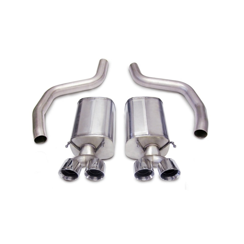 Corsa 06-13 Chevrolet Corvette C6 Z06 7.0L V8 Polished Sport Axle-Back Exhaust 14164