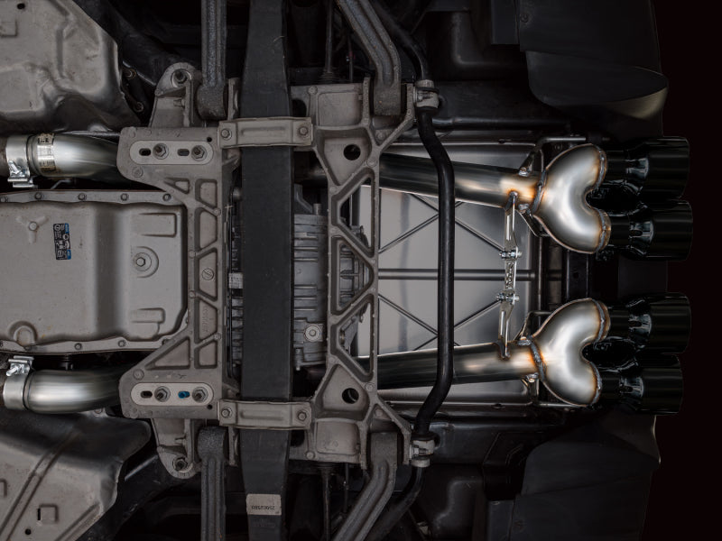 AWE Tuning 05-07 C6 Chevrolet Corvette 6.0L Track Edition Axle-Back Exhaust w/ Diamond Black Tips AWE Tuning Axle Back