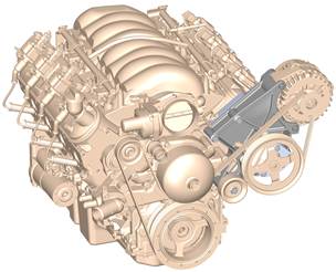 LS/LT High-Mount Accessory Drive Bracket - Driver's Side P/S & Alt Bracket 20-135BK
