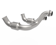 Kooks 20-22 Ford F250 7.3L V8 / Ford F350 7.3L V8 3in SS High Output Green Catted Connecting Pipes Kooks Headers Connecting Pipes