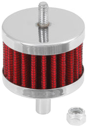 K&N Steel Base Crankcase Vent Filter 3/8in OD Tube 2in OD 1-1/2in Height K&N Engineering Air Filters - Universal Fit