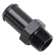 Edelbrock Hose End Straight 3/8In NPT to 5/8In Barb Black Anodize Edelbrock Fittings