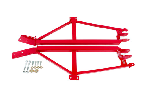 BMR 93-02 F-Body Non-Convertible Weld-On 4-Point Subframe Connectors - Red BMR Suspension Chassis Bracing