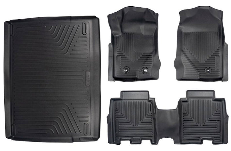 Roush 2021-2024 Ford Bronco 4DR Floor Liner Set Roush Floor Mats - Rubber