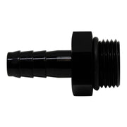 DeatschWerks 8AN ORB Male to 3/8in Male Triple Barb Fitting (Incl O-Ring) - Anodized Matte Black DeatschWerks Fittings