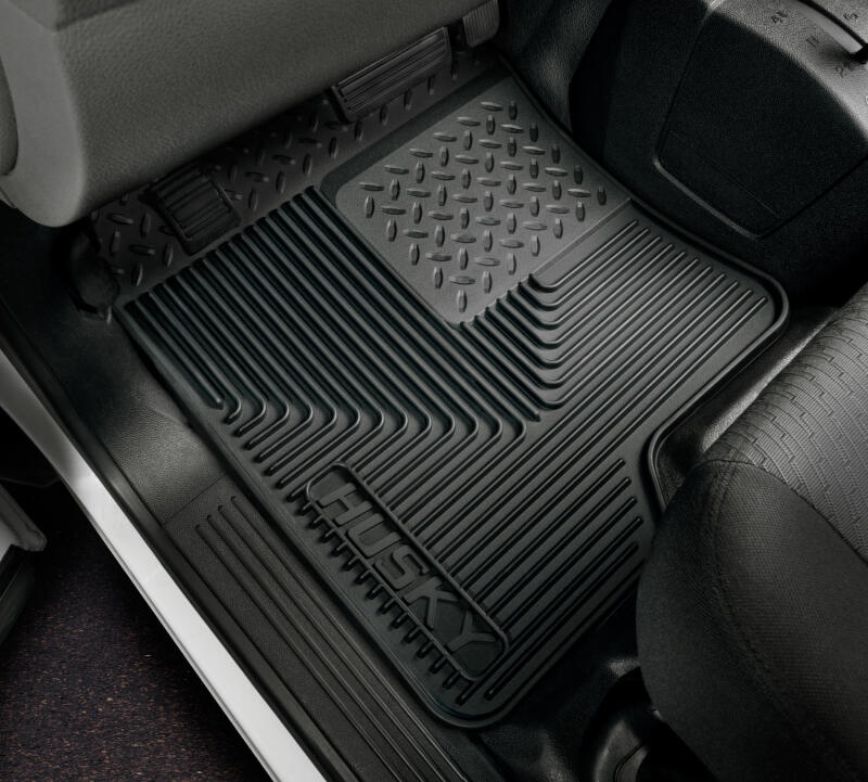 Husky Liners 98-02 Ford Expedition/F-150/Lincoln Navigator Heavy Duty Black Front Floor Mats Husky Liners Floor Mats - Rubber