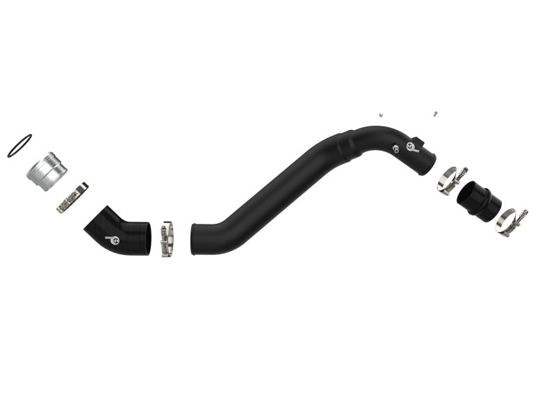 aFe Bladerunner Intercooler Cold Charge Pipe Black 3.5-2.75in 2021+ Ford F-150 V6-2.7L (tt) aFe Intercoolers