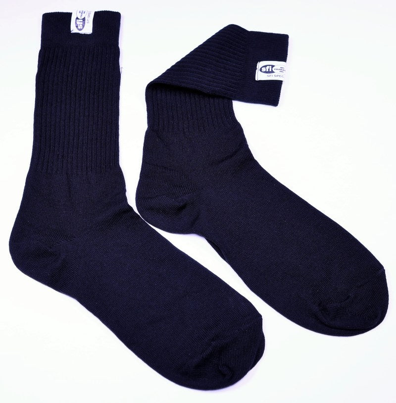 RaceQuip Black SFI 3.3 Fr Socks 2XL 14-15 Racequip Fire Safety