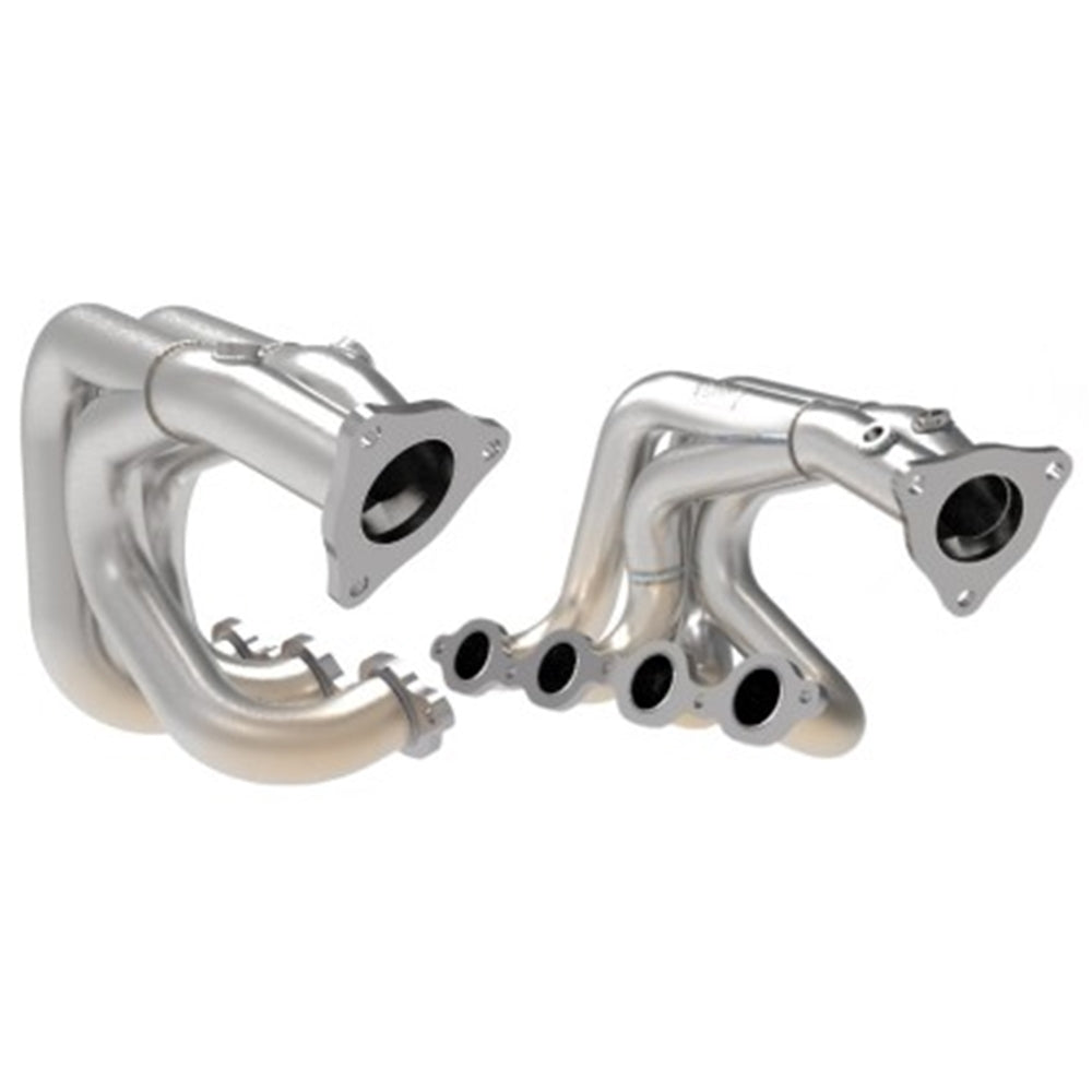 aFe Twisted 304SS Header 2020 Chevy Corvette (C8) 6.2L V8 - Brushed 48-34148-H