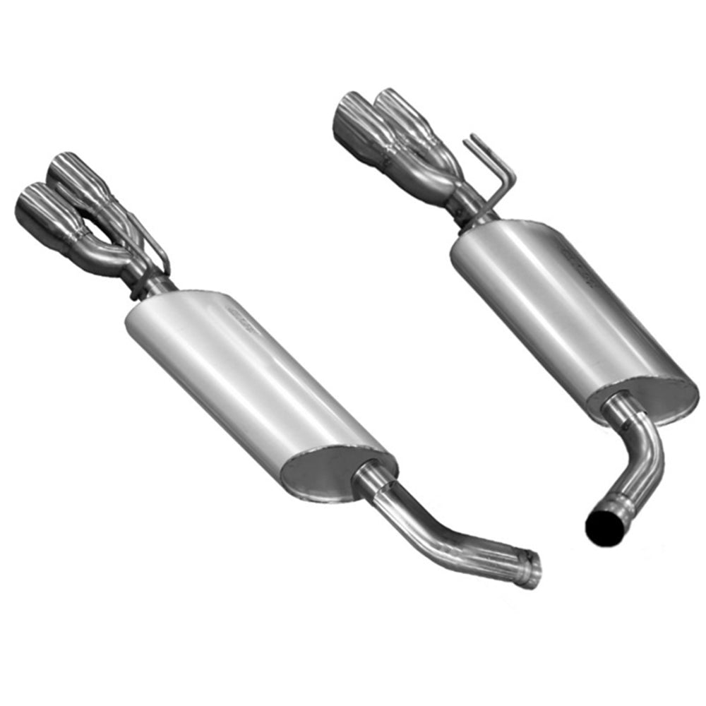 Kooks 14 Chevy SS LS3 6.2L OEM 3in Axleback Exhaust. w/and Quad 3in Slash Cut Pol Tips 25106100