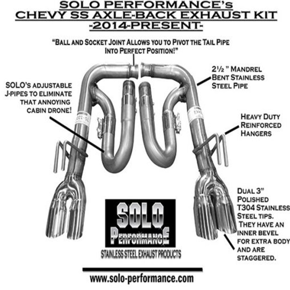 Solo Axle Backs 3" 993989SL