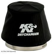 K&N Black Drycharger 6.25in Base ID / 4.375in Top ID / 4.125in Height Air Filter Wrap K&N Engineering Pre-Filters