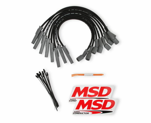 MSD Ford Raptor 6.2L V8 Black Wire Set 31633 MSD Autoparts
