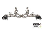 Corsa 2020-2025 Chevrolet Corvette C8 RWD 3in Delete 4 Valve Cat-Back w/NPP w/4.5in CF Polished Tips CORSA Performance Catback