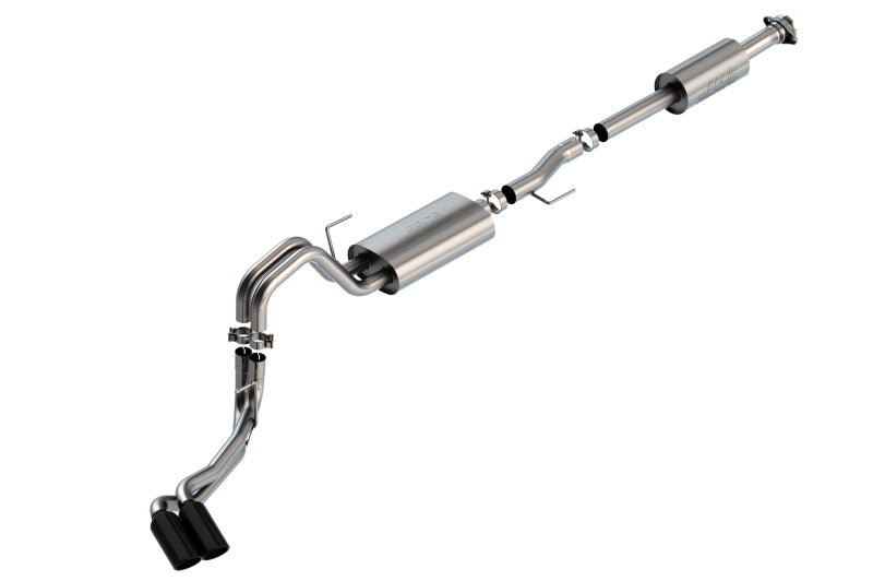 Borla F-150 2021 5.0L 4dr CC SB EC STB Lariat/KR/Pltnm/LTD 3/2.25 DSE Cat-Back Touring BLK CHR Tips Borla Catback