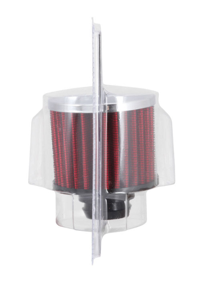 K&N Rubber Base Chrome Top Push-In Crankcase Vent Filter 3in OD x 2-1/2in H. K&N Engineering Air Filters - Universal Fit
