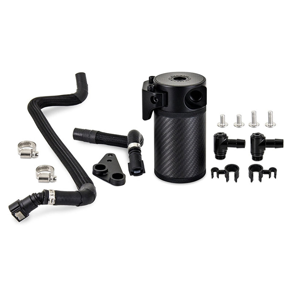 Mishimoto 2020+ Chevrolet Corvette C8 Baffled Oil Catch Can Kit (PCV Side) - Carbon Fiber MMBCC-C8-20PCF