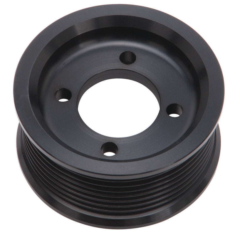 Edelbrock Pulley SC E-FoRce 3 00In 8 Rib Black Edelbrock Supercharger Pulleys