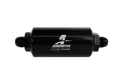Aeromotive In-Line Filter - AN-08 size Male - 10 Micron Microglass Element - Bright-Dip Black Aeromotive Fuel Filters