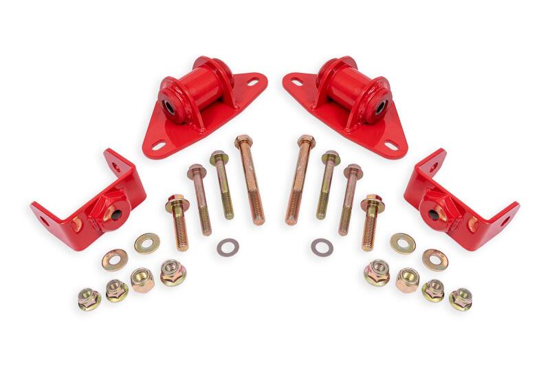 BMR Suspension 14-19 Chevrolet Corvette Motor Mount Kit - Red BMR Suspension Engine Mounts