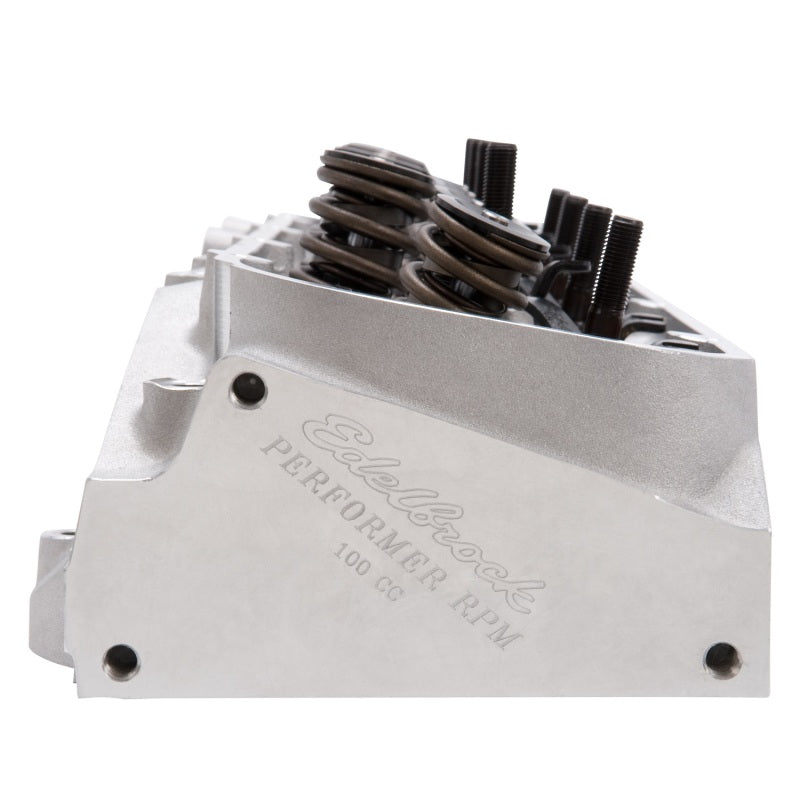 Edelbrock Cylinder Head BBC Performer RPM Oval Port 100cc Complete Single w/ Springs Edelbrock Heads