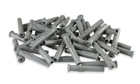 Boots, Straight, Logo Gray Silicone, 50EA 34564