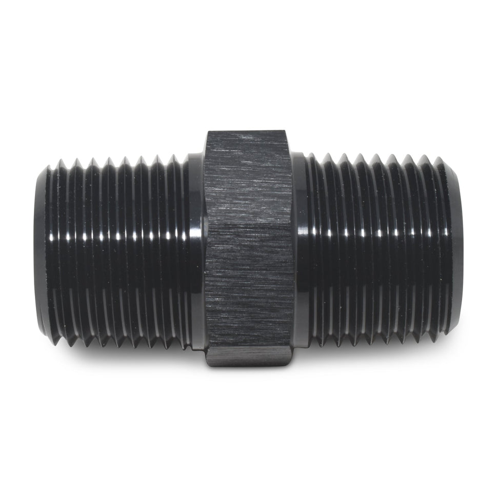 3/8" Male Pipe Nipple Adapter Fitting With Black Finish
