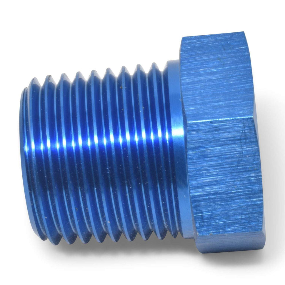 3/8" Male To 1/8" Female Pipe Bushing Reducer Adapter Fitting With Blue Finish
