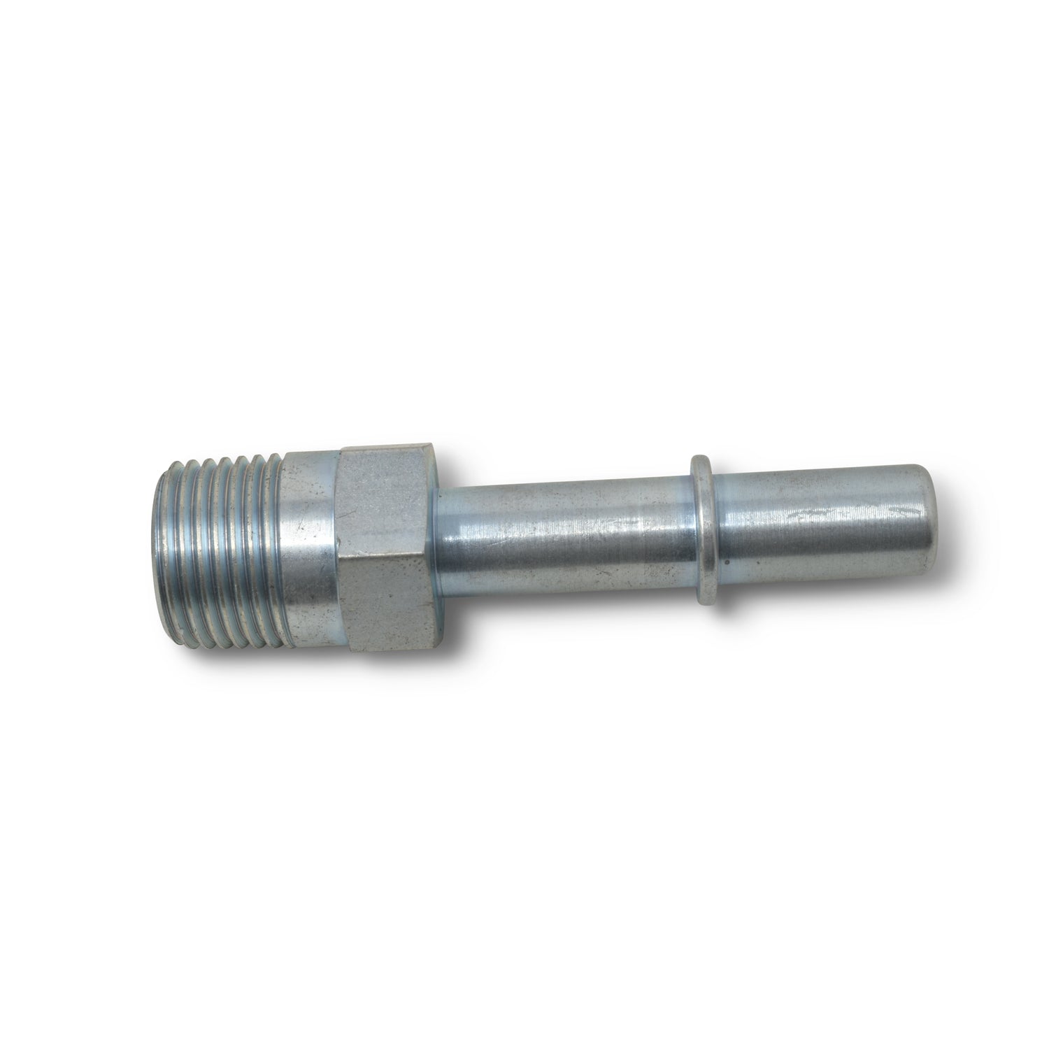 3/8" NPT Male x 3/8" SAE Quick-Disconnect Male Adapter With Zinc Finish