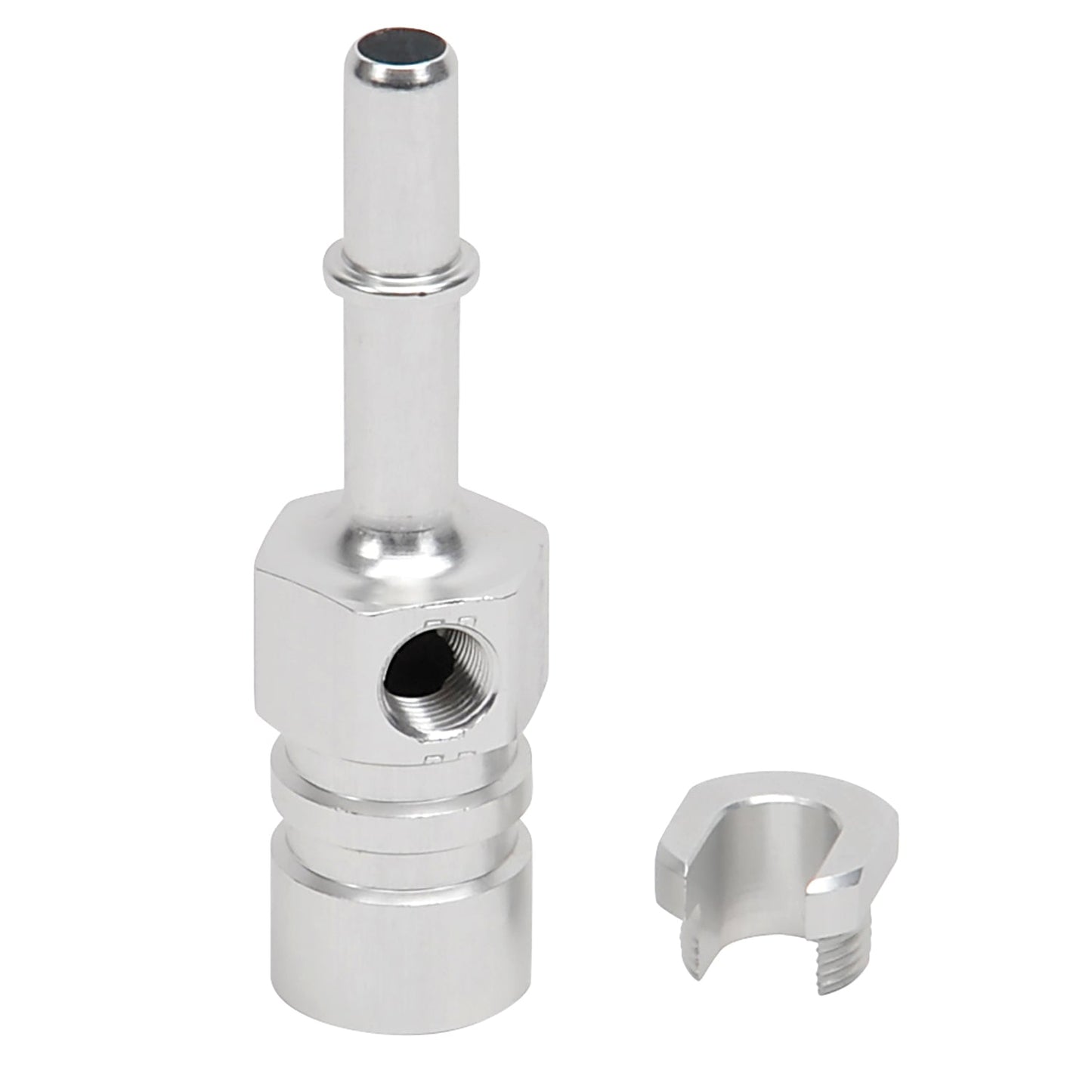 3/8" SAE Male x 3/8" SAE Female Quick-Disconnect 1/8" NPT Side Port Adapter Zinc RUSSELL Autoparts