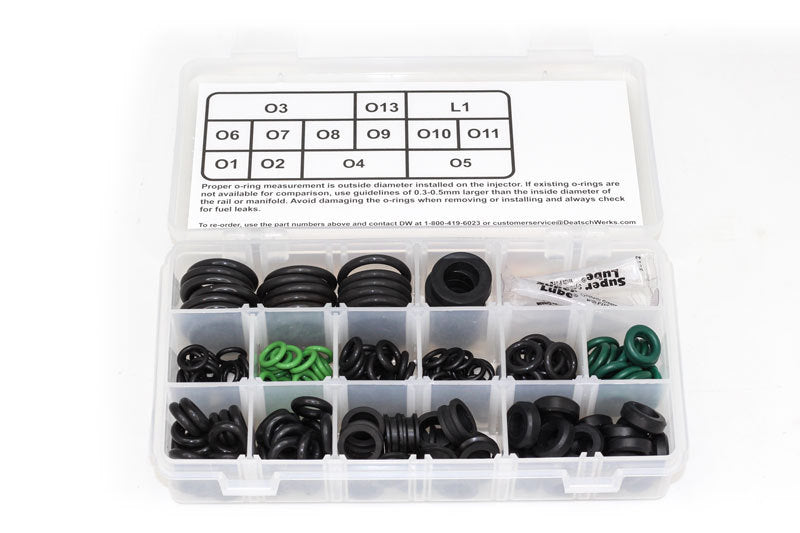 DeatschWerks Sport Compact / Euro Injector O-Ring Kit (230 Pieces) DeatschWerks Fuel Components Misc