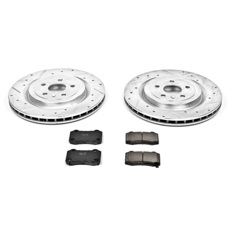 Power Stop 09-15 Cadillac CTS Rear Z23 Evolution Sport Brake Kit PowerStop Brake Kits - Performance D&S