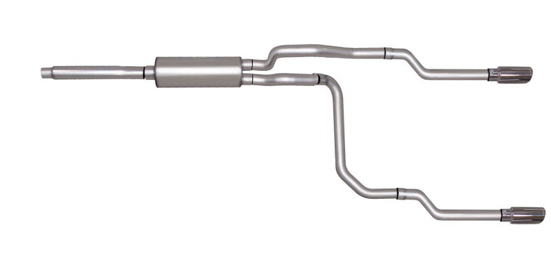 Gibson 87-92 Ford F-150 Custom 4.9L 2.5in Cat-Back Dual Split Exhaust - Stainless Gibson EXHAUST-Catback
