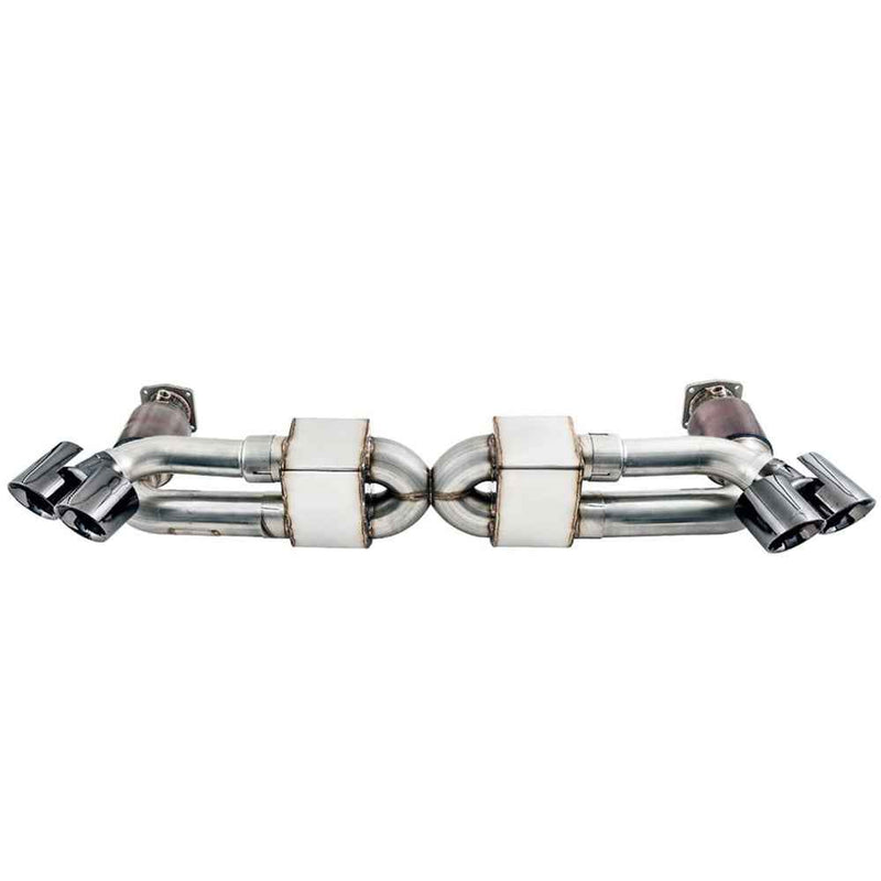 AWE Tuning Porsche 991 Turbo Performance Exhaust with High-Flow Cat Sections and Black Quad Tips 3015-43088 My Store