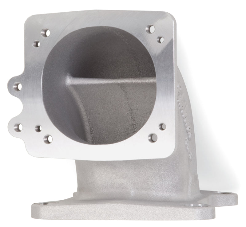 Edelbrock High Flow Intake Elbow 95mm Throttle Body to Square-Bore Flange As-Cast Finish Edelbrock Throttle Bodies