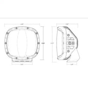 Rigid Industries Light Cover for Adapt XP Amber PRO Rigid Industries Light Bars & Cubes